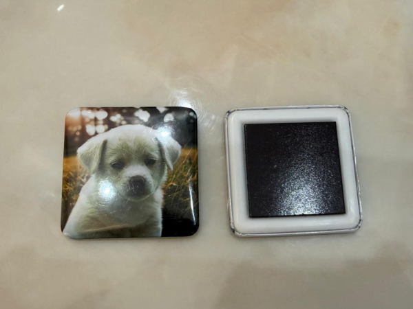 square fridge magnet 58mm size