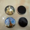 customized circle fridge magnet