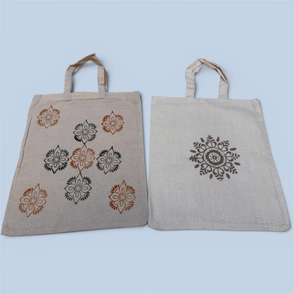 hand block print tote bags (size : 10x12 )