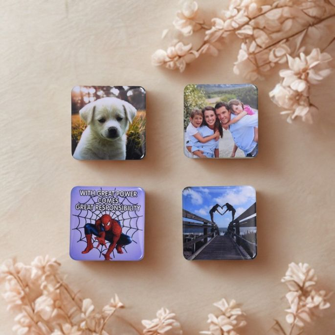 customized square fridge magnet 50 mm